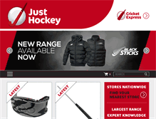 Tablet Screenshot of justhockey.co.nz